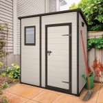 CASETTA ADDOSS. IN RES. 1 PORTA, PAV. INCLUSO, 1 FINESTRA FRON - 183,5x111x200,5h - BEIGE