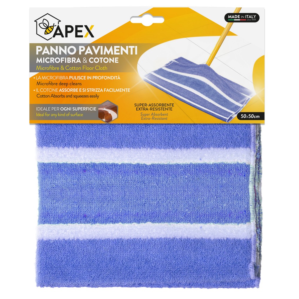 PANNO PAVIMENTI COTONE&MICROFIBRA CM 50X50