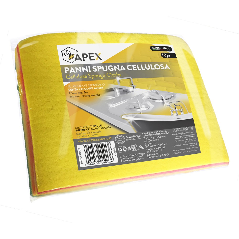 10 PANNI SPUGNA CELLULOSA