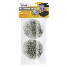 PAGLIETTE INOX GRANDI 2 PEZZI
