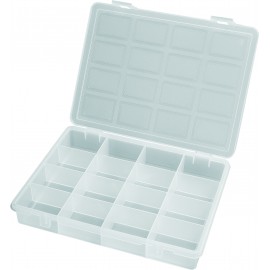 PORTAMINUTERIA TRASPARENTE CON 16 SCOMPARTI L242XP188XH37 MM
