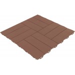 PIASTRELLA SIMIL-LEGNO MARRONE SCURO 563X563X13 MM INGOMBRO