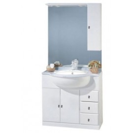 MOBILE BAGNO CLARA BIANCO P50XL87XH85 CON SPECCHIERA