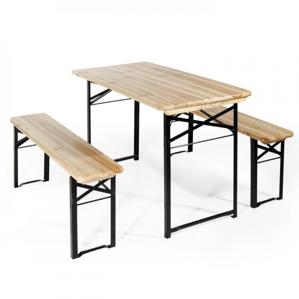 SET BIRRERIA RETTANGOLARE IN LEGNO/FERRO