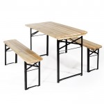 SET BIRRERIA RETTANGOLARE IN LEGNO/FERRO