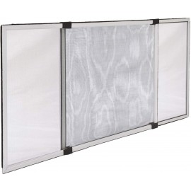 ZANZARIERA ESTENSIBILE C/SPAZZOLINO AVORIO 50X70 CM.