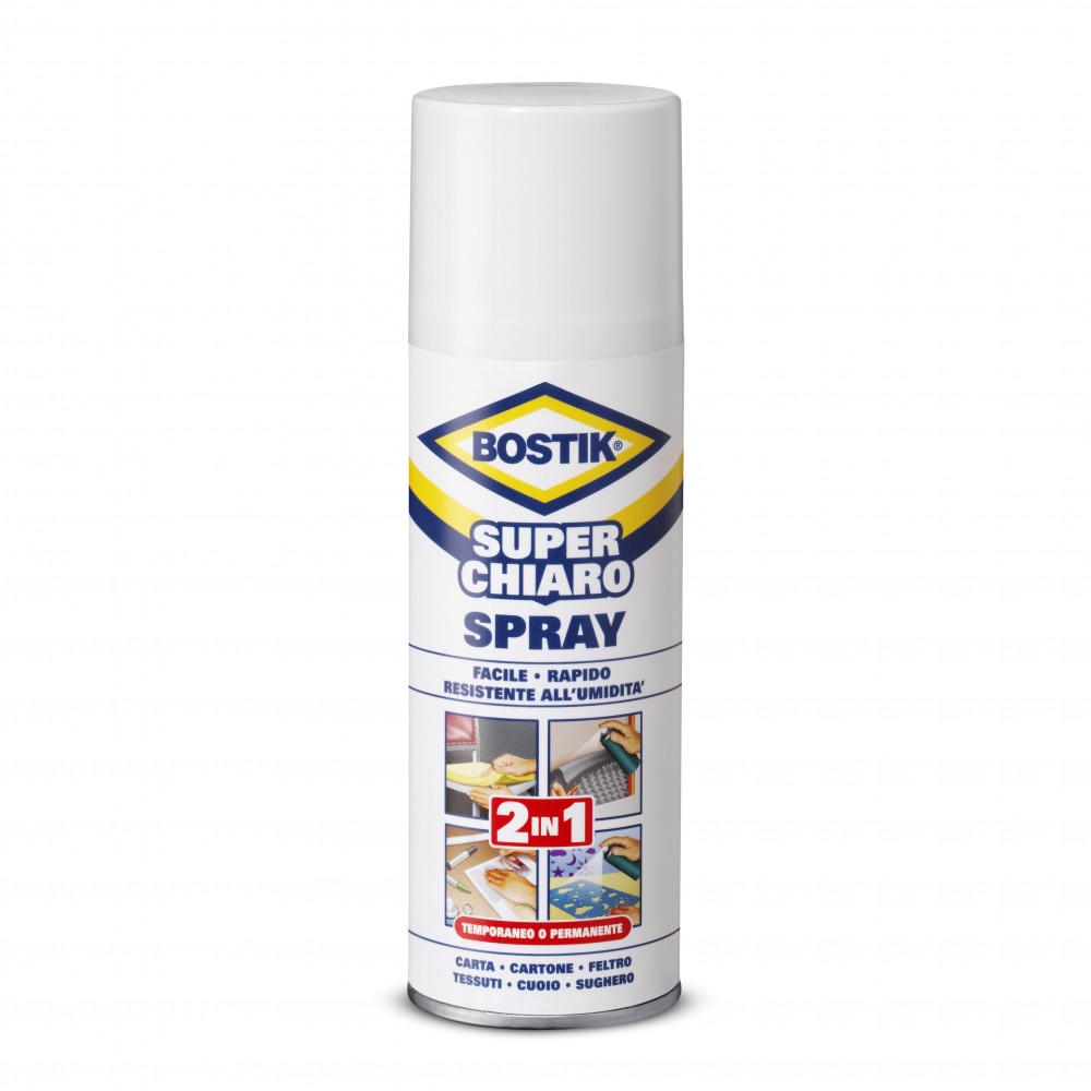 BOSTIK SUPERCHIARO SPRAY 2IN1 ML.500