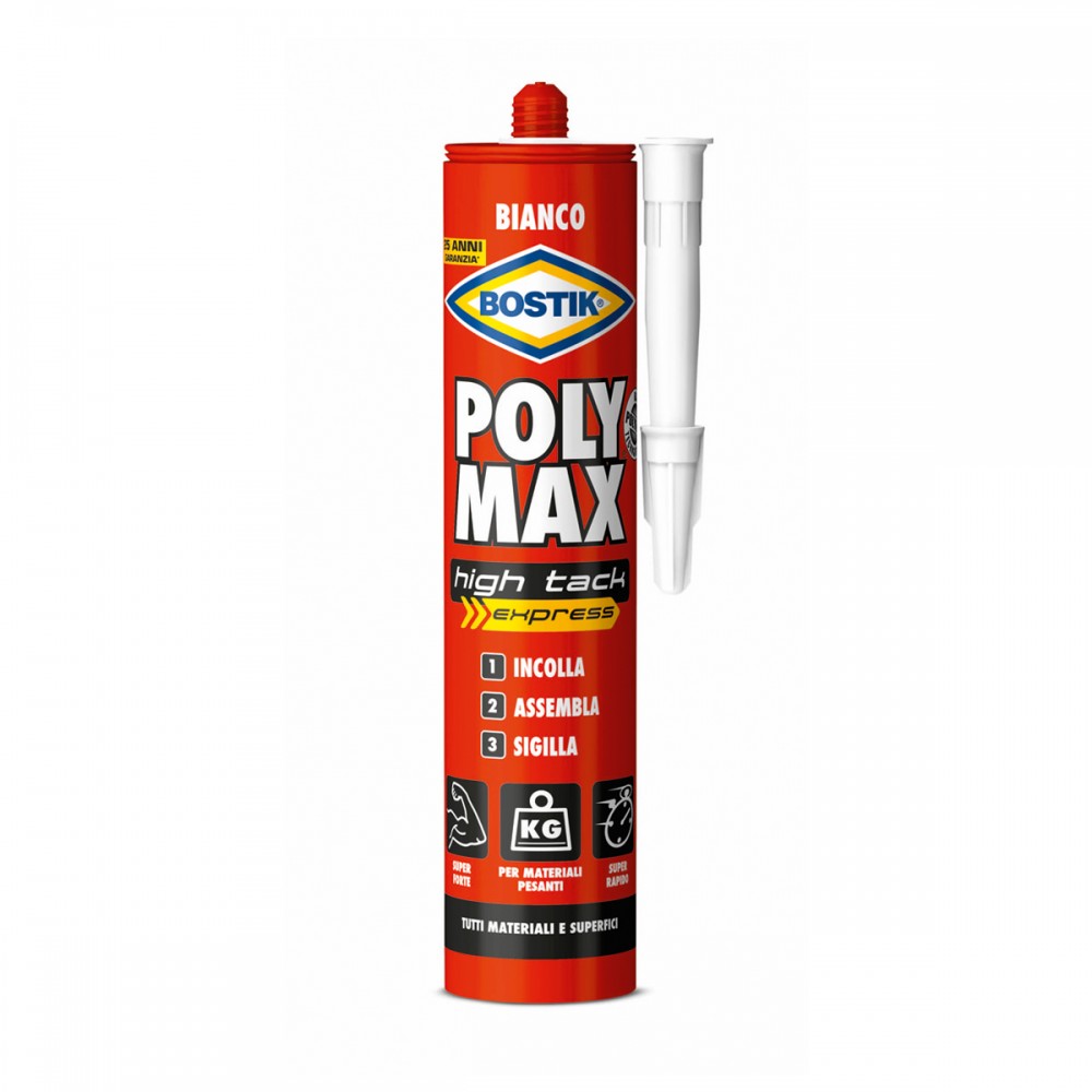 POLY MAX HIGH TACK EXPRESS BIANCO CARTUCCIA 425GR
