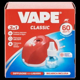 VAPE ELETTROEMANATORE LIQUIDO + RICARICA CLASSICA