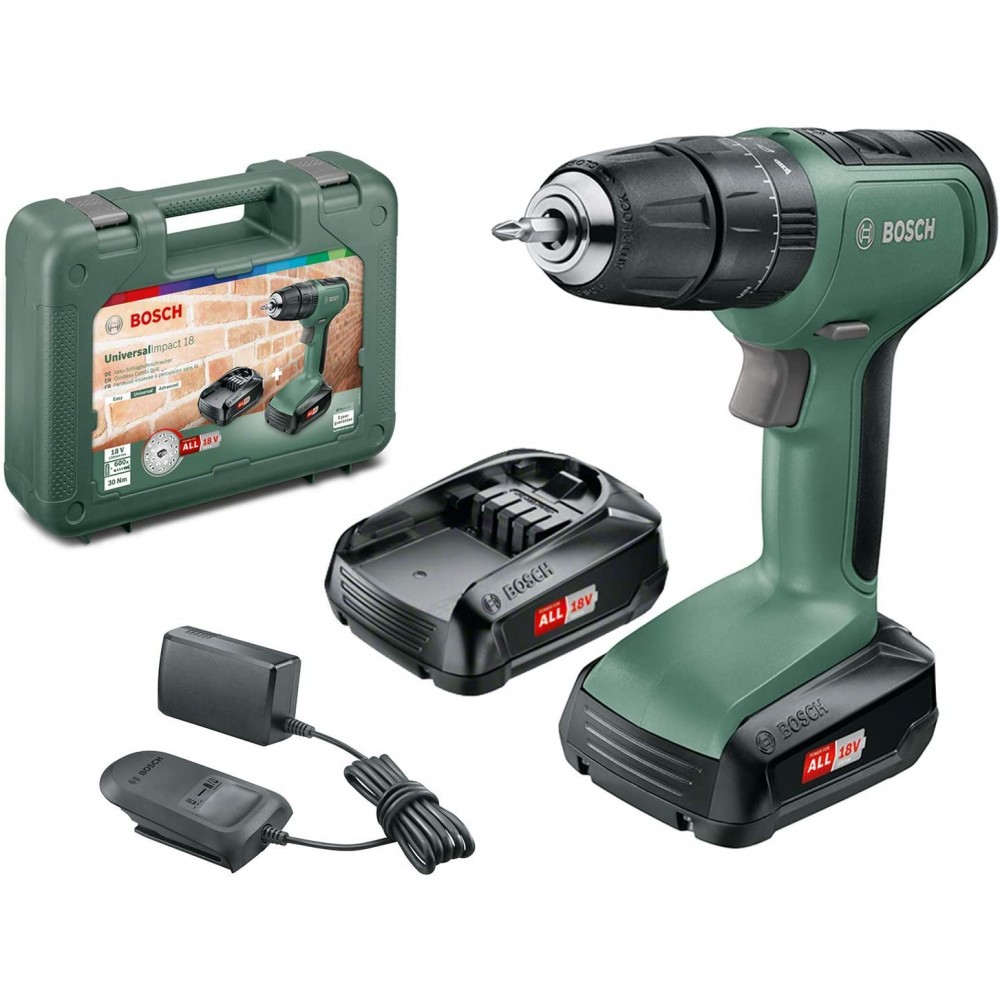 TRAPANO AVVITATORE DOPPIA BATTERIA 18V