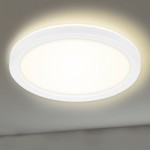 SLIM - PLAFONIERA CON EFFETTO ALONE DIAM. 19CM LED 14WATT
