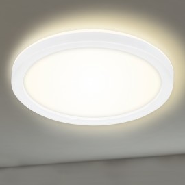 SLIM - PLAFONIERA CON EFFETTO ALONE DIAM. 19CM LED 14WATT