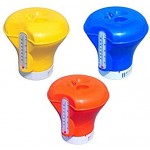 DISPENSER CLORO GRANDE CON TERMOMETRO, 3 COLORI ASSORTITI, PER PASTIGLIE DA CM. 7,6