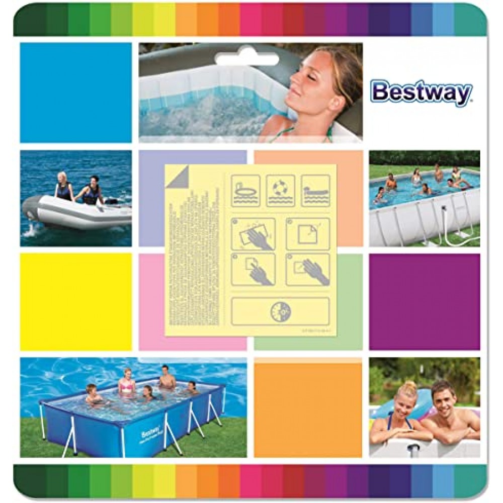 TOPPE DI RIPARAZIONE PER PISCINE 10 PZ. RESISTENTI ALL'ACQUA