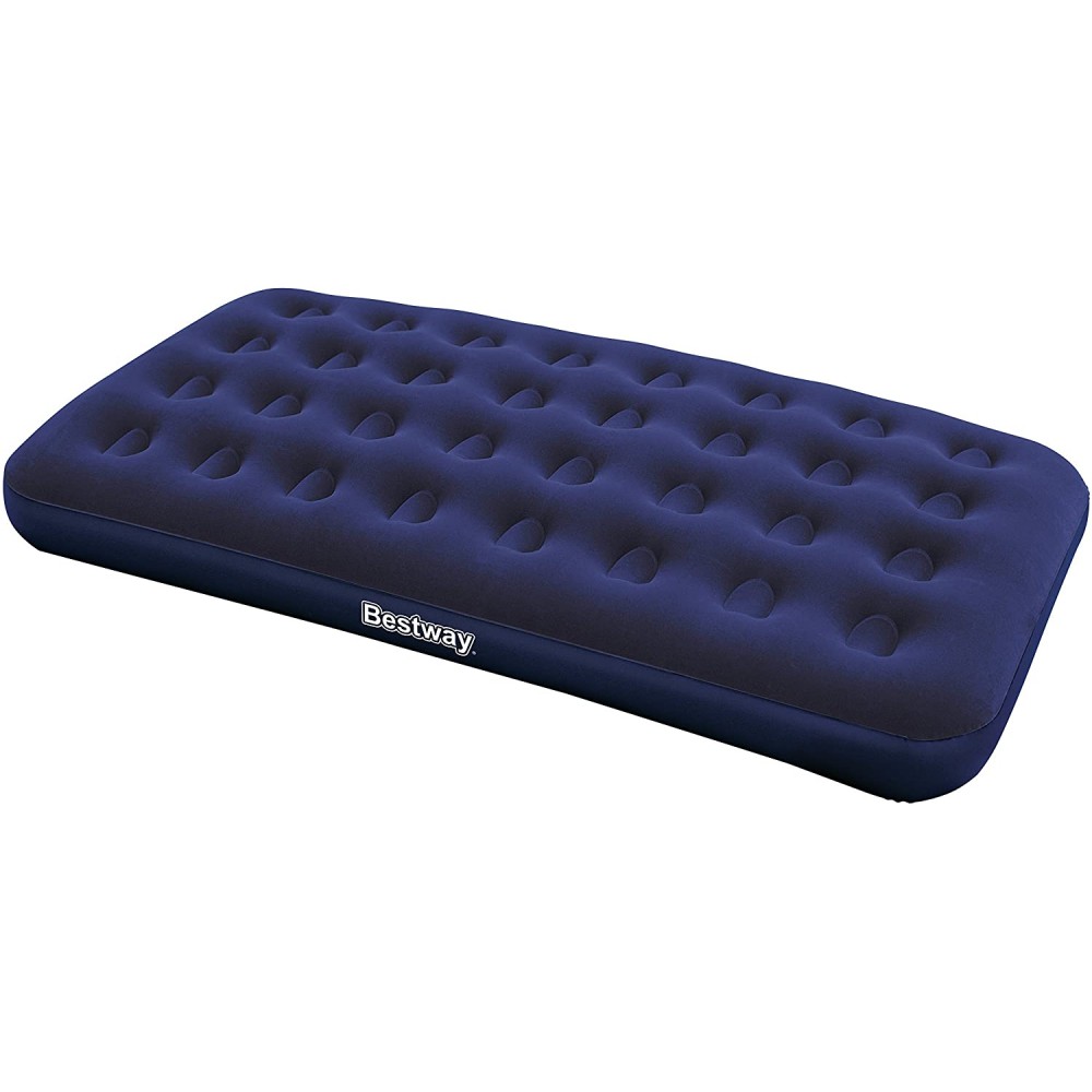 AIRBED BLU FLOCCATO SINGOLO PLUS CM. 188X99X22