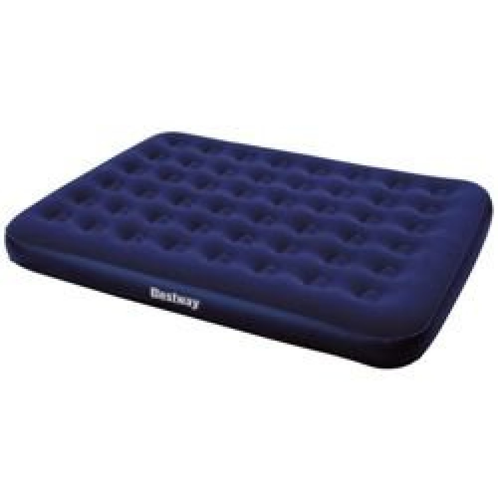 AIRBED BLU FLOCCATO MATRIMONIALE PLUS CM. 203X152X22