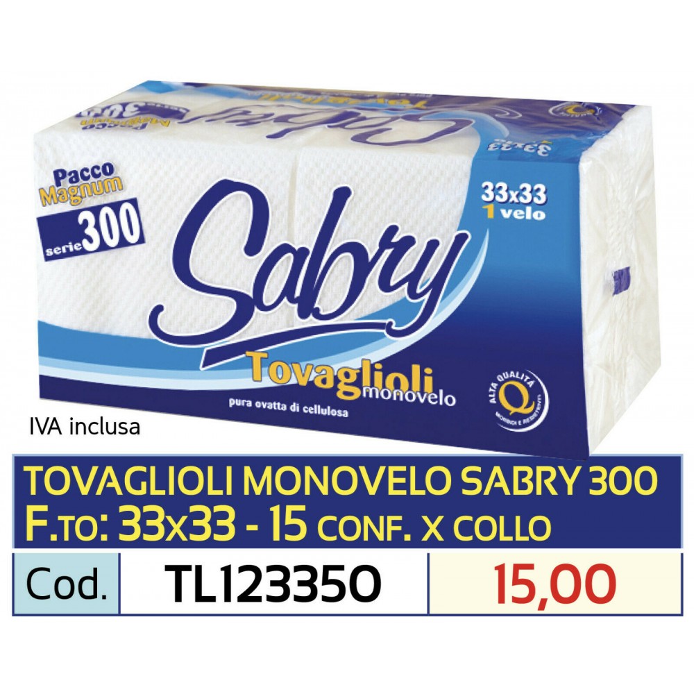 TOVAGLIOLI SABRY GRAN RISPARMIO 1V