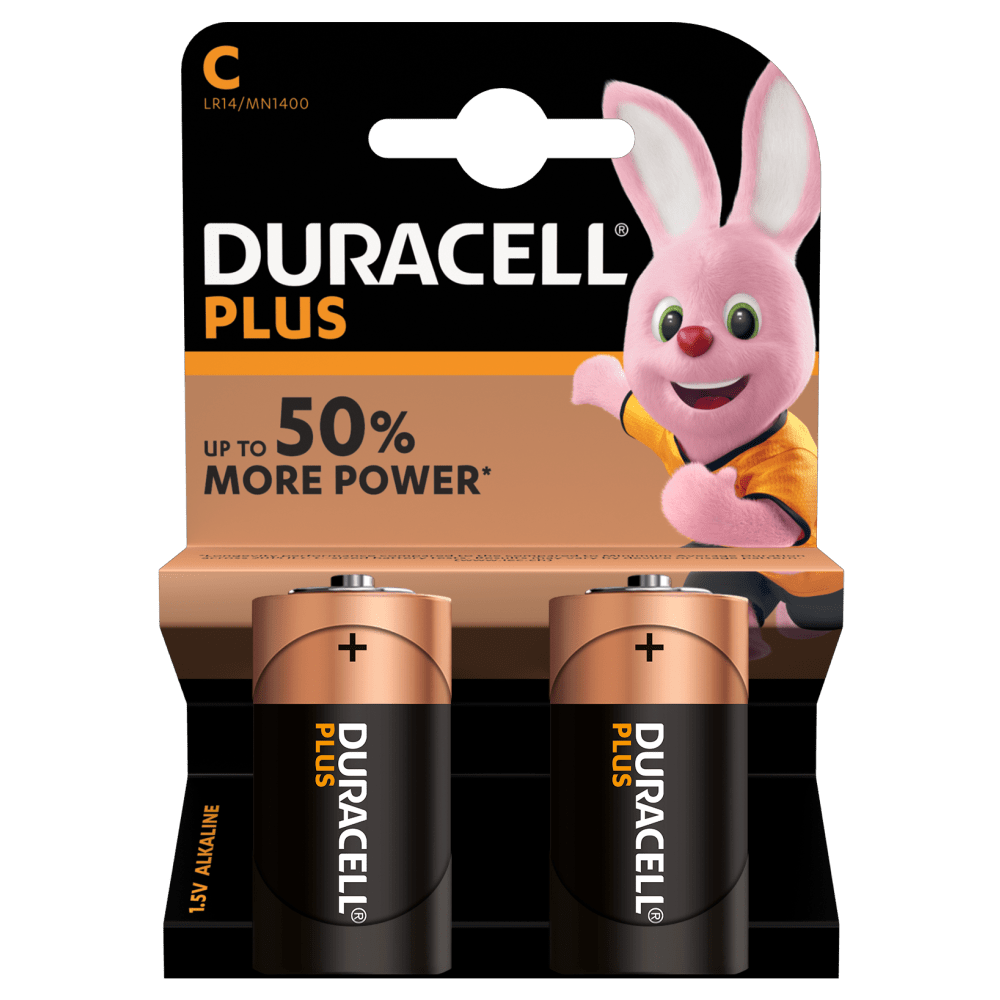 DURACELL PLUS Mezzatorcia (C), blister rosso 1400