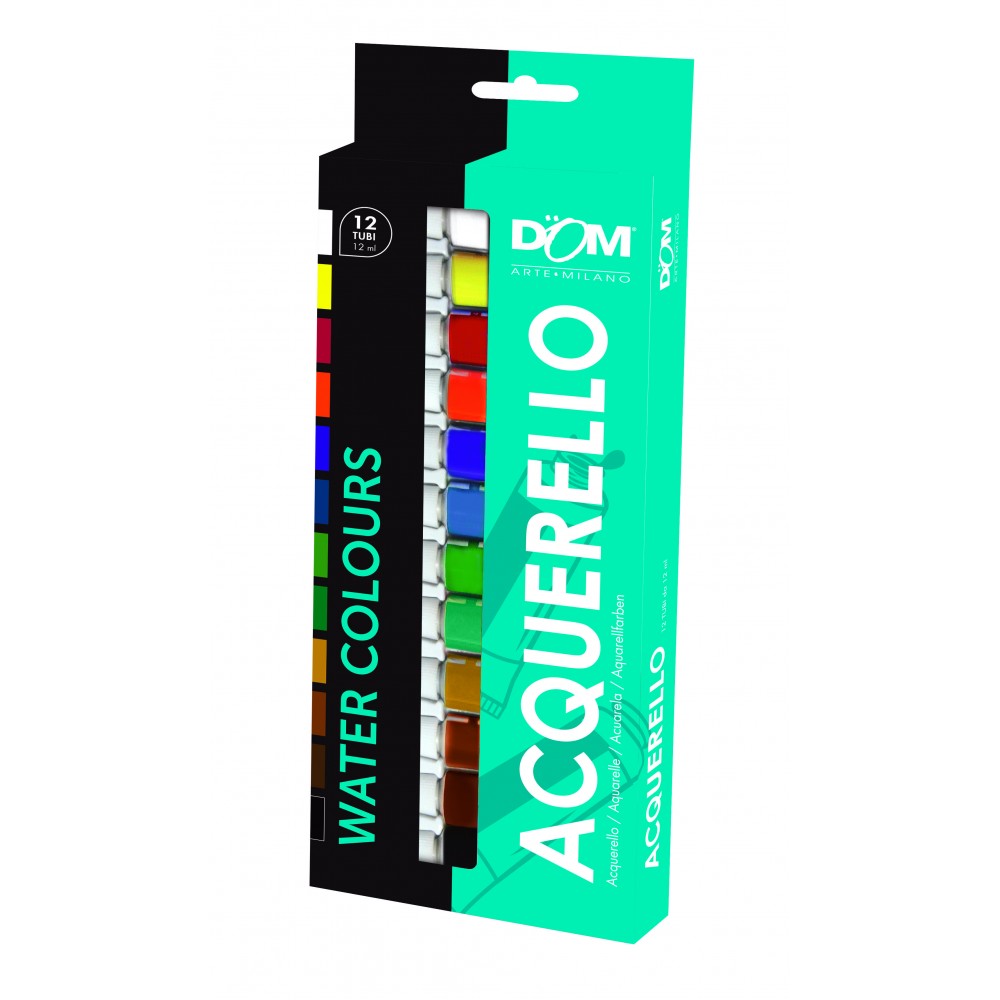 SCATOLA 12 TUBI ACQUERELLI ML 12