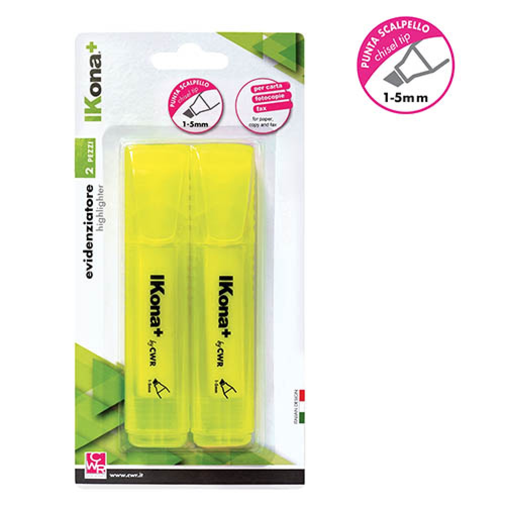EVIDENZIATORE - BLISTER PZ.2 - GIALLO