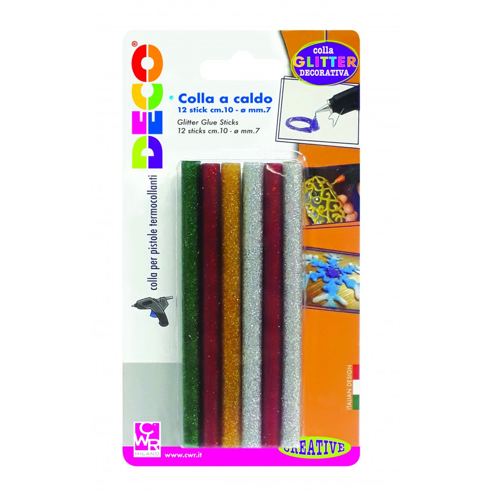 COLLA A CALDO - BLISTER 12 STICK DIAM. MM.7 - GLITTER