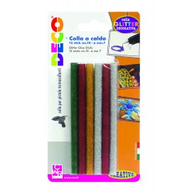 COLLA A CALDO - BLISTER 12 STICK DIAM. MM.7 - GLITTER