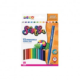 PENNARELLI COLORATI SAMBA SCATOLA 12PZ