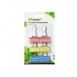 MOLLE FERMACARTE DOPPIE CM. 3,2 - BLISTER 6 PZ.