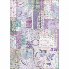 CONF. 1 FOGLIO CARTA RISO A3 APP. PROVENCE PATCHWORK   **FP**