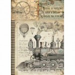 CONF. 1 FOGLIO CARTA RISO A4 APP. VOYAGES FANTASTIQUES TRAIN   **FP**