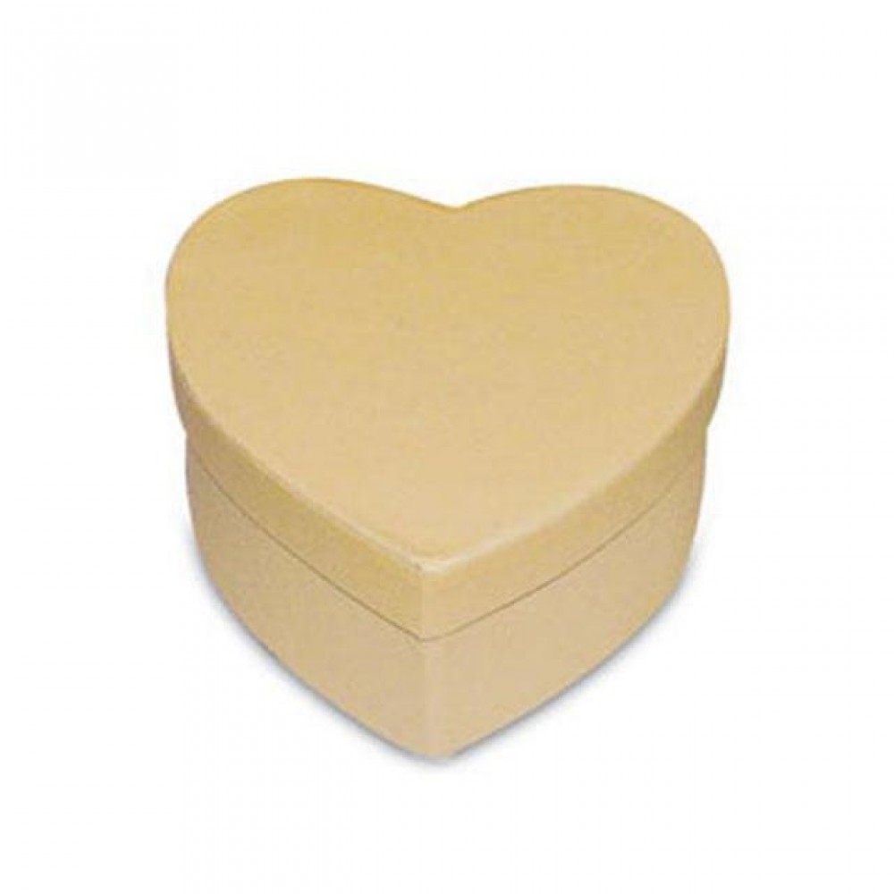 SCATOLA CUORE CM. 8X8X4,5 H AVANA