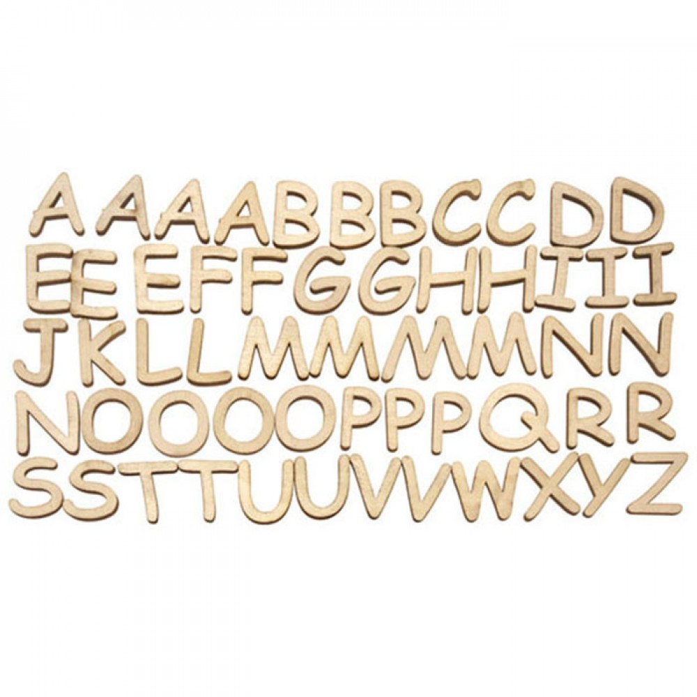 080 CONF. LETTERE ALFABETO 56 PZ - CM. 2,5 H