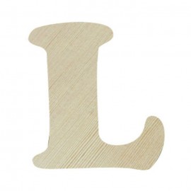 038 SAGOMA LEGNO LETTERA L CM. 12 H SP 0,60 CM