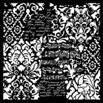 THICK STENCIL CM 30X30 WALLPAPER FANTASY   **FP**