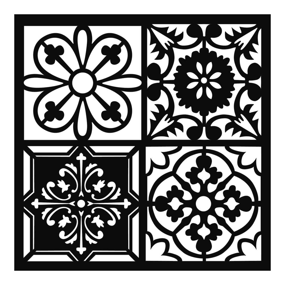 STENCIL SPESSO CM. 18X18 - PIASTRELLA