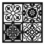 STENCIL SPESSO CM. 18X18 - PIASTRELLA