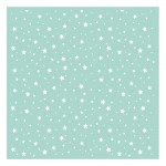 THICK STENCIL CM 18X18 LITTLE STARS   **FP**
