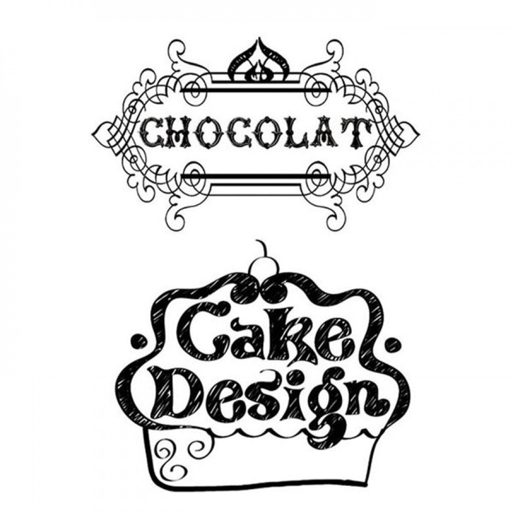 TIMBRO ACRILICO CM. 7X11 CAKE DESIGN