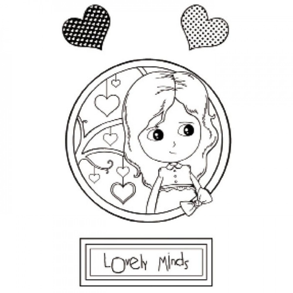 TIMBRO ALTA DEFIN.CAUCCIÙ CM.7X11 LOVELY MINDS   **FP**