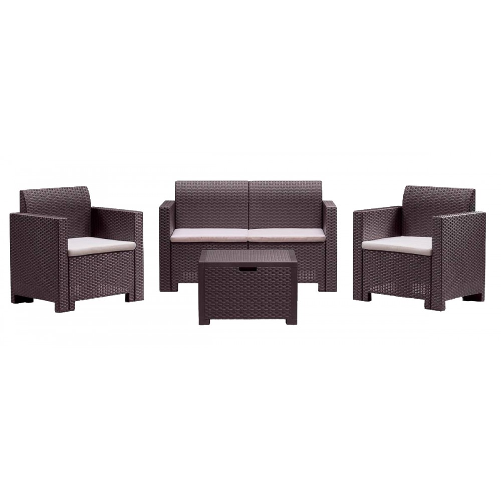 SALOTTO RESINA 4PZ.C/CUSC.