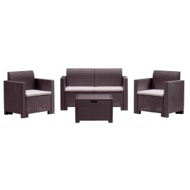 SALOTTO RESINA 4PZ.C/CUSC.