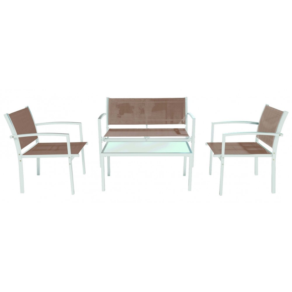 SET SALOTTINO 4 PEZZI SEDIR BIANCO TORTORA SET SALOTTINO 4 PEZZI SEDIR BIANCO TORTORA