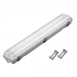 PLAFONIERA LINEA PER 2 TUBI LED T8 150 CM IP65 senza tubo