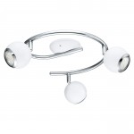 BIMEDA ARCO 3L X 2,5W GU10LED ACCIAIO + BIANCO + CROMO