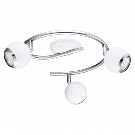 BIMEDA ARCO 3L X 2,5W GU10LED ACCIAIO + BIANCO + CROMO