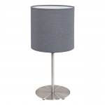 PASTERI LAMPADA TAVOLO IN TESSUTO GRIGIO
