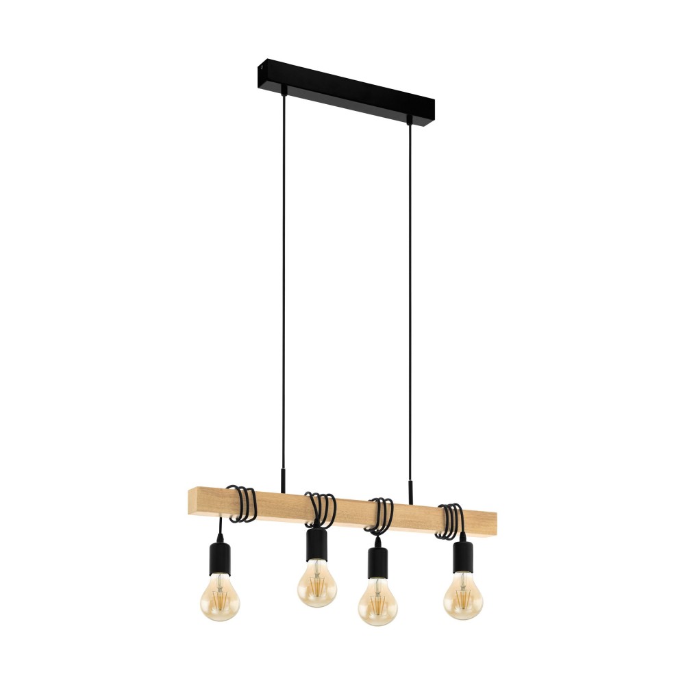 TOWNSHEND SOSPENSIONE E27 4X60W  STRUTTURA IN META