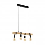 TOWNSHEND SOSPENSIONE E27 4X60W  STRUTTURA IN META