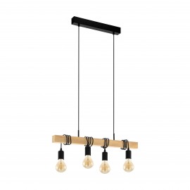 TOWNSHEND SOSPENSIONE E27 4X60W  STRUTTURA IN META