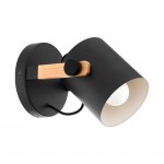 HORNWOOD APPLIQUE E27 1X28W  STRUTTURA IN METALLO